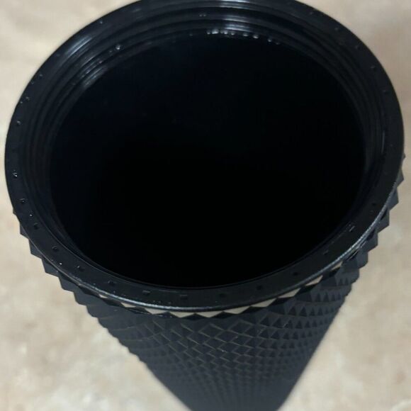 The Starbucks Matte Black Soft-Touch Bling Cold Cup combines sleek, matte black - Picture 3 of 3